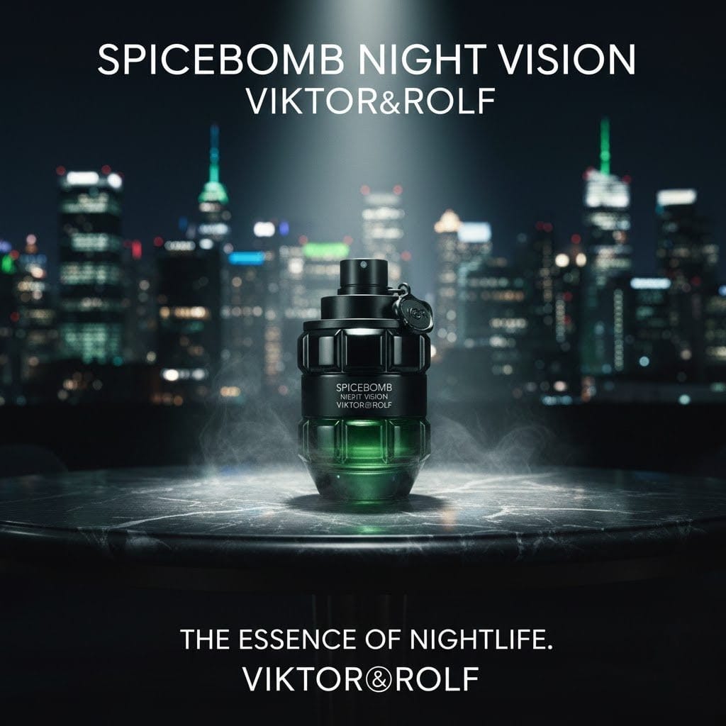 Viktor&Rolf - Spicebomb Nightvision Eau de Toilette - Warm, Spicy & Fresh - Cologne for Men - with Notes of Bergamot Citrus, Black Spices & Rosemary