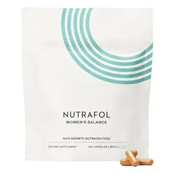 Nutrafol Women's Balance Hair Growth Supplements, Ages 45+, Clinically Proven Nutraceuticals for Visibly Thicker Hair & Scalp Coverage in 3-6 Months, Dermatologist Recommended