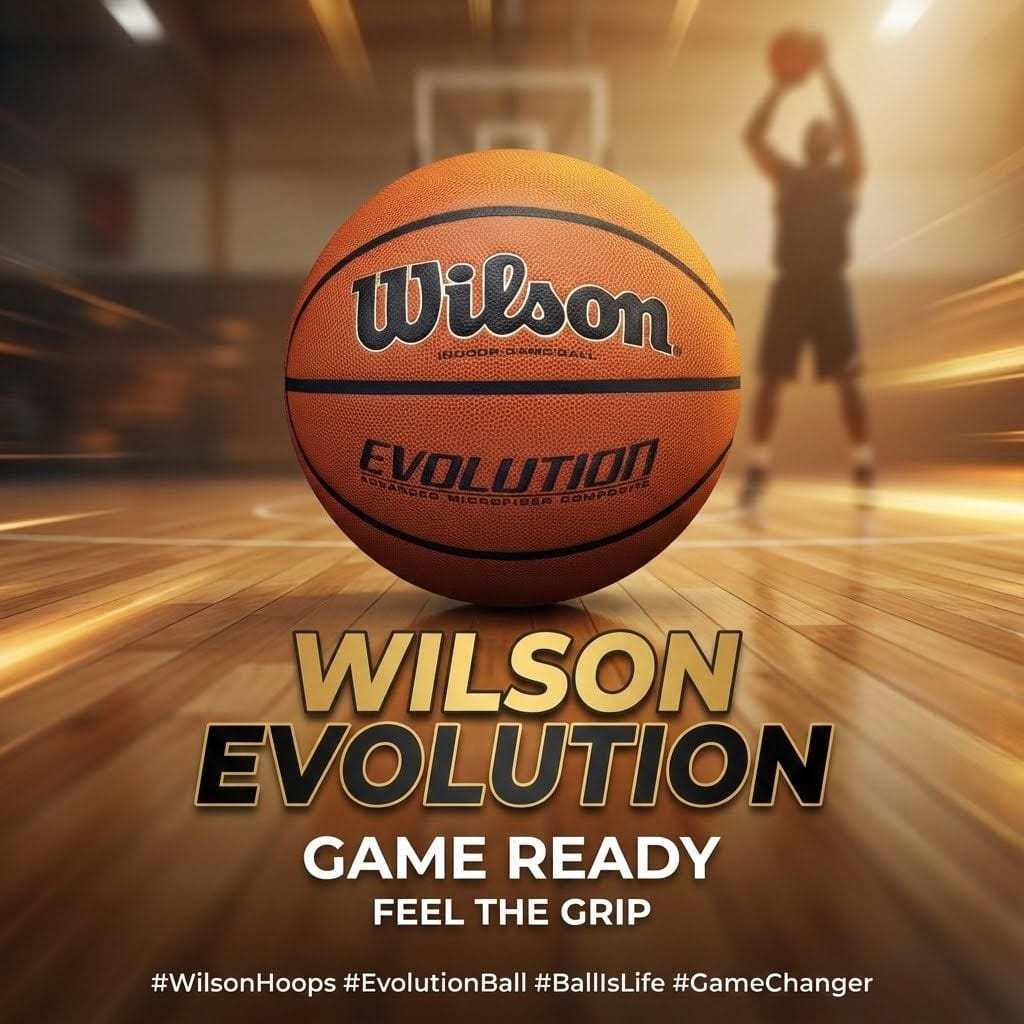 WILSON Evolution Indoor Game Basketballs - Size 7