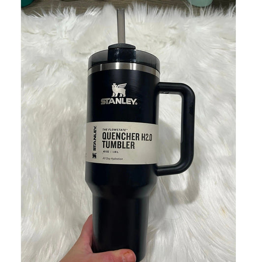 NWT Stanley Flowstate Adventure Quencher H2.0 Travel Tumbler 40 Oz Black Glow